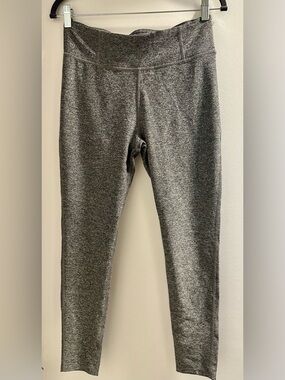 Roots Grey Marled Leggings Size M Cozy Stretch Athletic Yoga